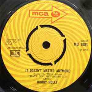 Buddy Holly - It Doesn't Matter Anymore download flac