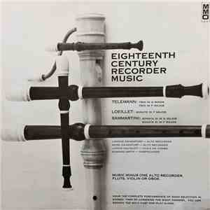 LaNoue Davenport, Mark Davenport , Judith Davidoff, Edward Smith  - Eighteenth Century Recorder Music download flac