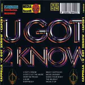 Cappella - U Got 2 Know download flac