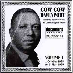 Cow Cow Davenport - Complete Recorded Works In Chronological Order, Vol. 1 download flac