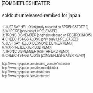 Zombieflesheater - Soldout - Unreleased - Remixed For Japan download flac