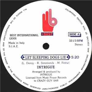 Intrigue  - Let Sleeping Dogs Lie / Like The Way You Do It download flac