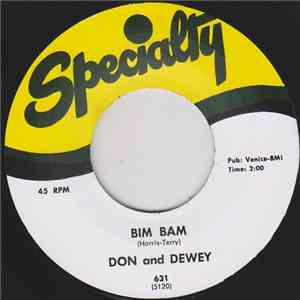 Don And Dewey - Bim Bam / Justine download flac