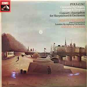 Poulenc, Simon Preston, London Symphony Orchestra, André Previn - Concerto For Organ, Strings & Timpani / Concert Champêtre For Harpsichord & Orchestra download flac