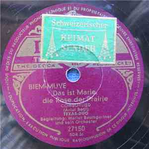 Texas-Duo Begleitung: Walter Baumgartner Und Sein Orchester - Das Ist Marie, Die Rose Der Prärie / Hallo Lady! download flac