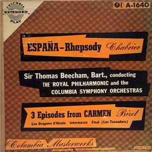 The Royal Philharmonic Orchestra and Columbia Symphony Orchestra Conducted By Sir Thomas Beecham - Espana / 3 Episodes from Carmen download flac