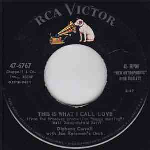 Diahann Carroll With Joe Reisman And His Orchestra - This Is What I Call Love / Don't Cry Baby download flac