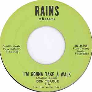 Don Teague - I'm Gonna Take A Walk / Oh How Bad I Feel download flac