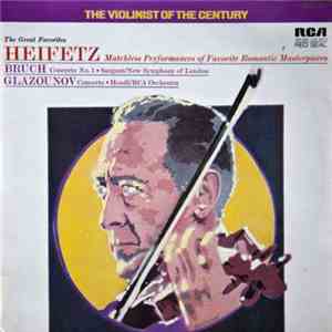 Heifetz, Bruch, Glazounov - Concerto No. 1 / Concerto download flac