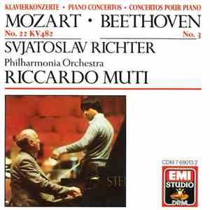 Mozart - Beethoven - Svjatoslav Richter, Philharmonia Orchestra, Riccardo Muti - Piano Concertos No. 22 KV 482 / No. 3 download flac