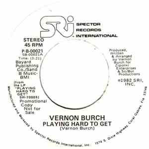 Vernon Burch - Playing Hard To Get download flac