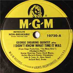 George Shearing Quintet - I Didn't Know What Time It Was / How's Trix? download flac