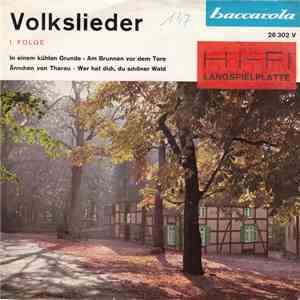 Ein Männerchor - Volkslieder - 1. Folge FLAC album
