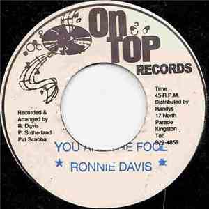 Ronnie Davis - You Are The Fool download flac