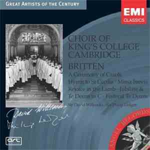Britten - Choir Of King's College, Cambridge, Sir David Willcocks, Sir Philip Ledger - A Ceremony Of Carols • Hymn To St Cecilia • Missa Brevis • Rejoice In The Lamb • Jubilate & Te Deum In C • Festival Te Deum download flac