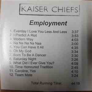 Kaiser Chiefs - Employment download flac