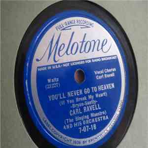 Carl Ravell And His Orchestra - You'll Never Go To Heaven / When Two Love Each Other download flac