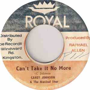 Carey Johnson - Can't Take It No More download flac