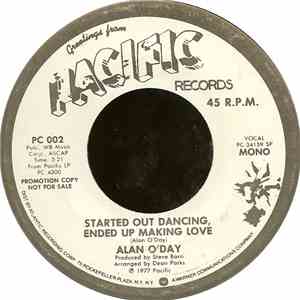 Alan O'Day - Started Out Dancing, Ended Up Making Love download flac