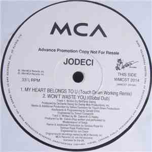 Jodeci - My Heart Belongs To U / Won't Waste You download flac