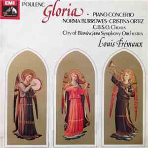 Poulenc, Norma Burrowes, Cristina Ortiz, Louis Frémaux - Gloria - Piano Concerto download flac