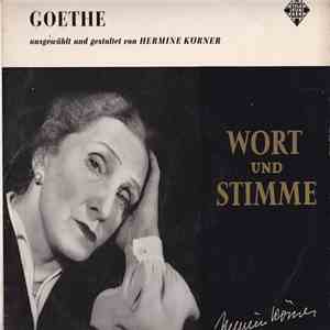 Hermine Körner - Goethe download flac