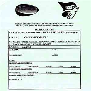 Backroom Boys - Can't Get Over download flac