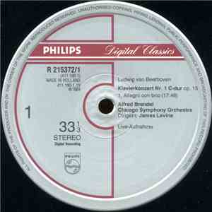 Beethoven / Alfred Brendel / James Levine  / Chicago Symphony Orchestra - The Five Piano Concertos (Live) FLAC album
