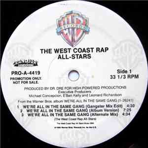 The West Coast Rap All-Stars - We're All In The Same Gang FLAC album