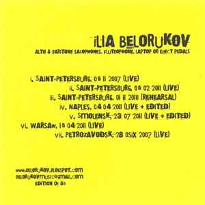 Ilia Belorukov - Alto & Baritone Saxophones, Fluteophone, Laptop or Effect Pedals download flac