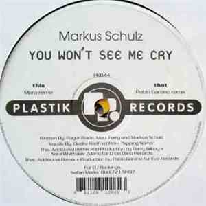 Markus Schulz - You Won't See Me Cry download flac