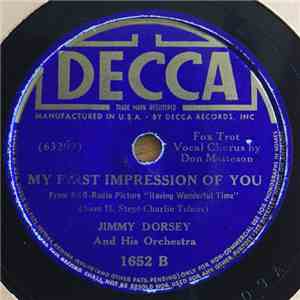 Jimmy Dorsey And His Orchestra - Smoke From A Chimney / My First Impression Of You download flac