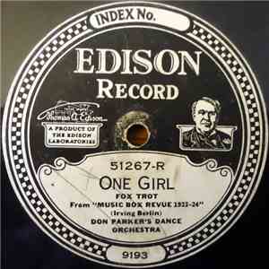 Don Parker's Dance Orchestra / Ernest Stevens' Dance Orchestra - One Girl / Learn To Do The Strut download flac