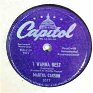 Martha Carson - Old Blind Barnabuss / I Wanna Rest download flac