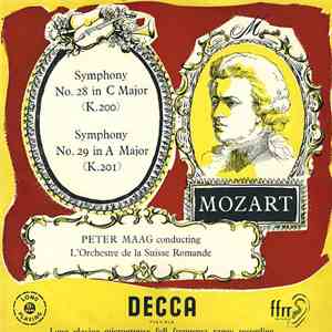 Mozart - Peter Maag, L'Orchestre De La Suisse Romande - Symphony No 28 In C Major / Symphony No 29 In A Major download flac