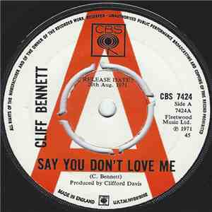 Cliff Bennett - Say You Don't Love Me / Please Say You'll Come download flac