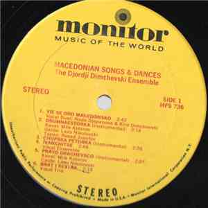 The Djordji Demchevski Ensemble - Macedonian Songs & Dances download flac