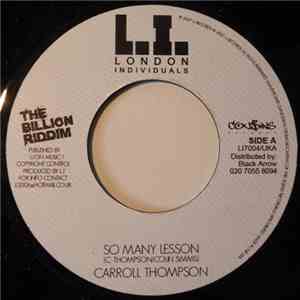 Carroll Thompson, Ras Kinah - So Many Lesson download flac