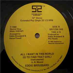 Eddie Broussard - All I Want In This World (Is To Find That Girl) download flac