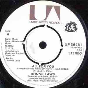Ronnie Laws - All For You download flac
