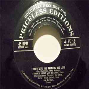 Frankie Laine - I Can't Give You Anything But Love / Keepin' Out Of Mischief Now download flac