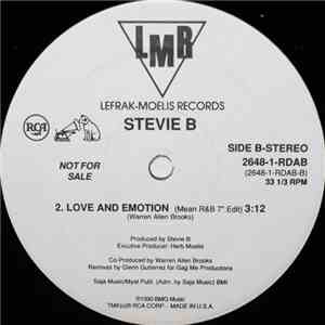 Stevie B - Love And Emotion download flac