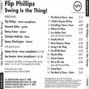 Flip Phillips - Swing Is The Thing! FLAC album