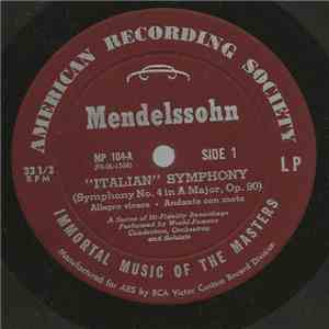 Various - Mendlessohn Italian Symphony (Symphony No. 4 In A Major, Op. 90) download flac