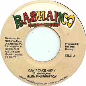Glen Washington - Can't Take Away download flac