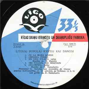 Various - Litovaj Popolaj Kantoj Kaj Dancoj download flac