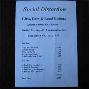 Social Distortion - Girls Cars And Loud Guitars! download flac