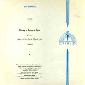 Various - History Of European Music Part One: Music Of The Early Middle Ages Volume III download flac