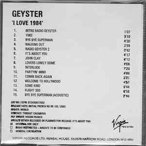 Geyster - I ♥ 1984 download flac