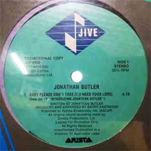 Jonathan Butler - Baby Please Don't Take It (I Need Your Love) download flac
